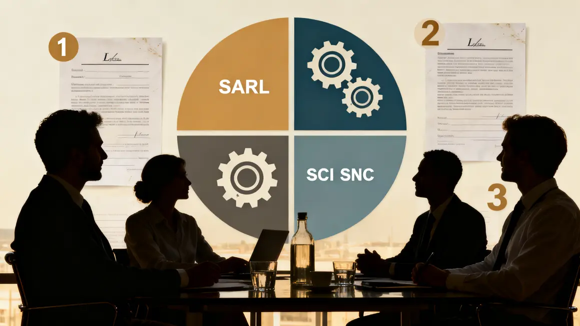 Schema cession parts sociales SARL SCI SNC