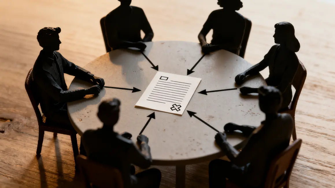silhouettes autour d'une table pacte d'associes