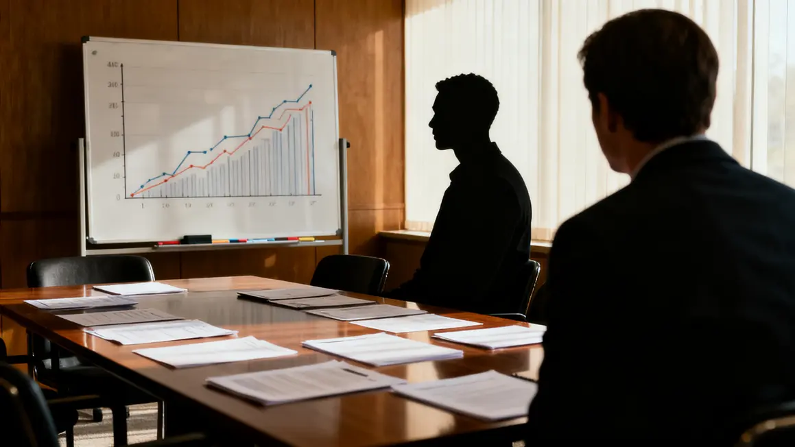 Salle de réunion due diligence vendeur avec documents et graphique