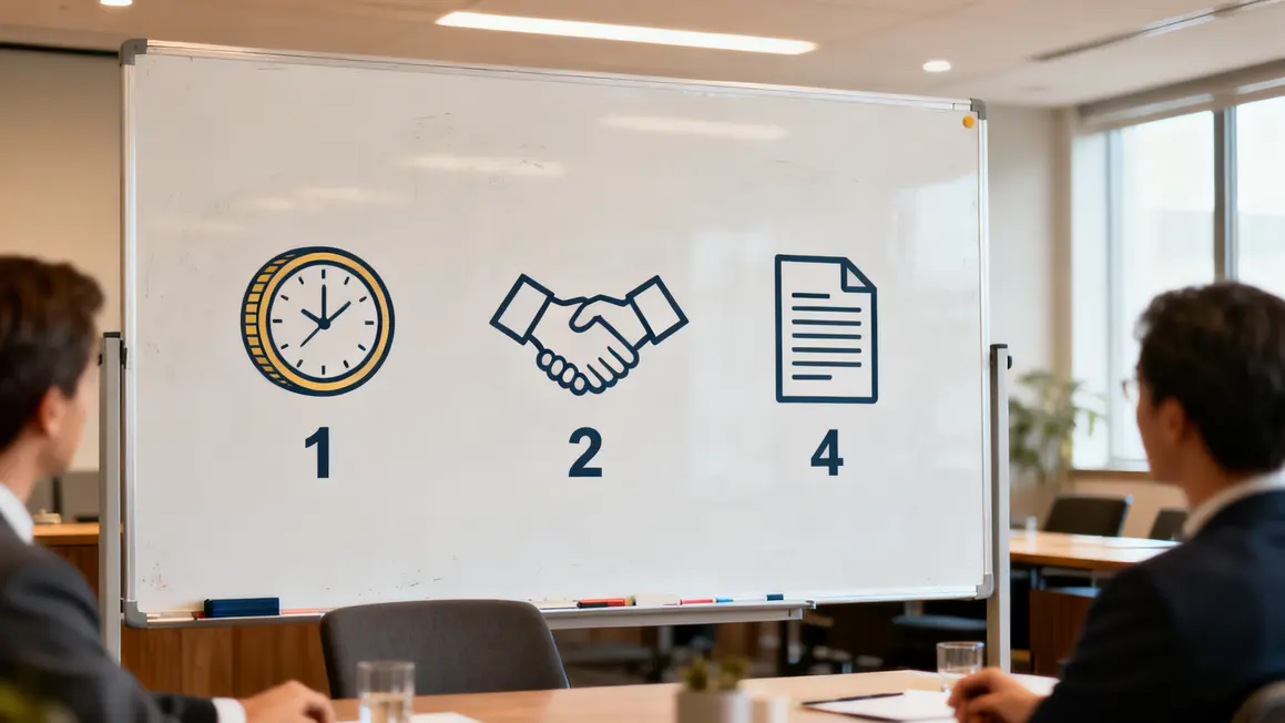 Tableau réunion objectifs due diligence vendeur