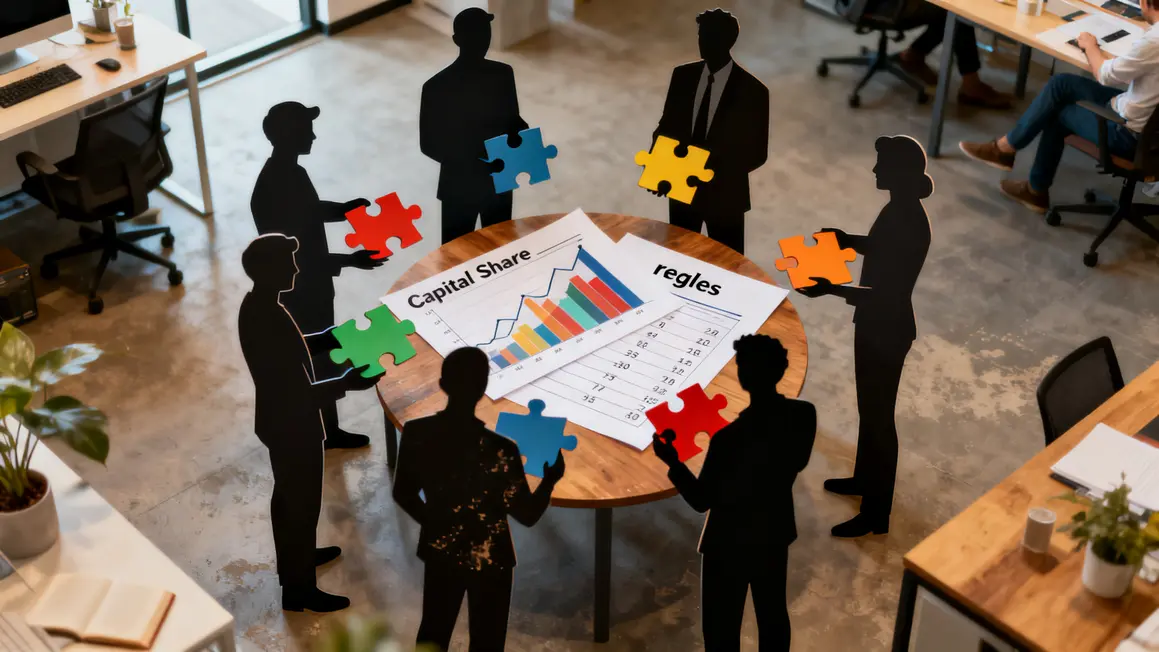 associés partage capital startup avec règles pacte