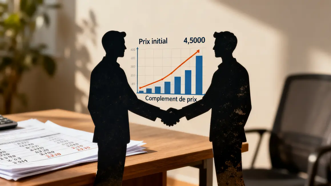handshake graphique prix earn-out