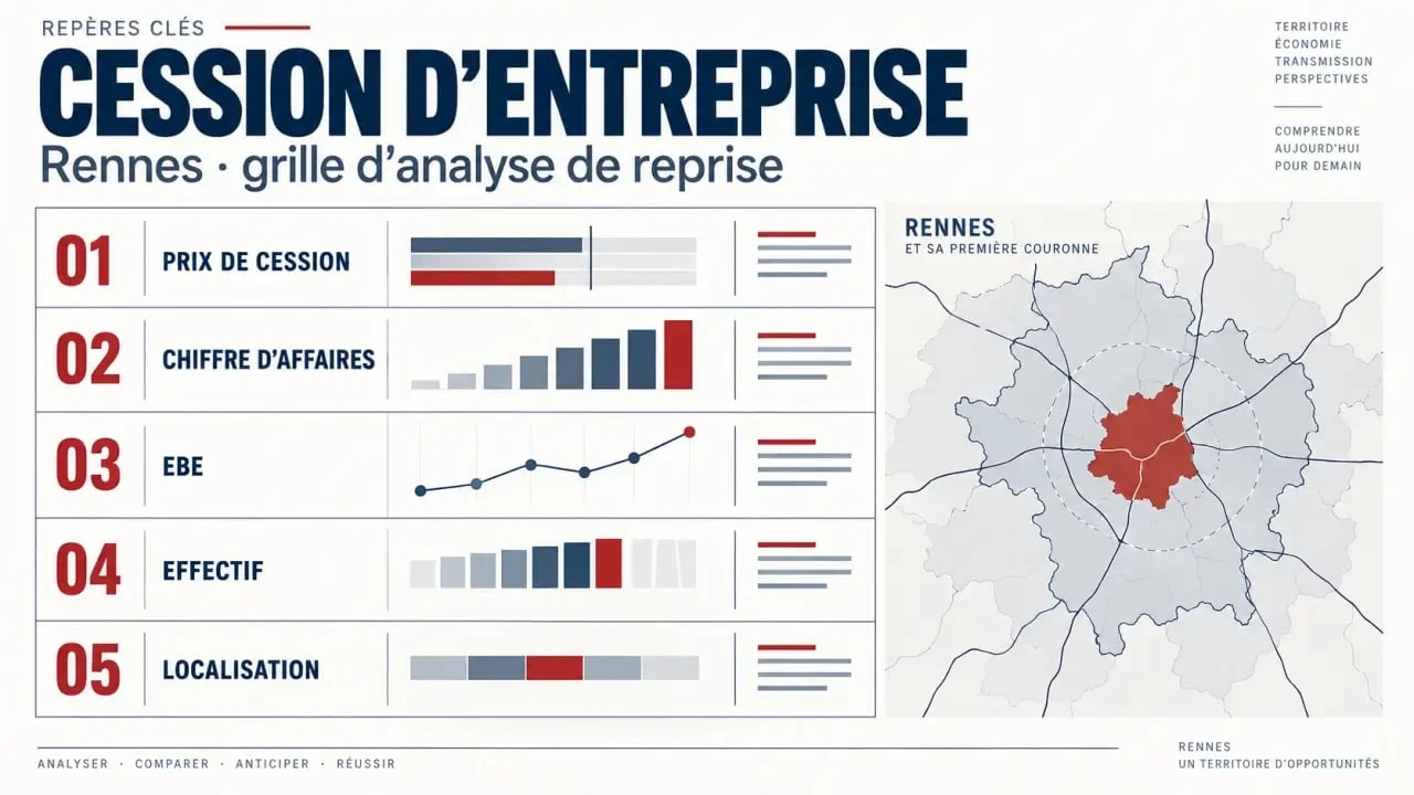 Cession entreprise Rennes : critères pour analyser une opportunité de reprise